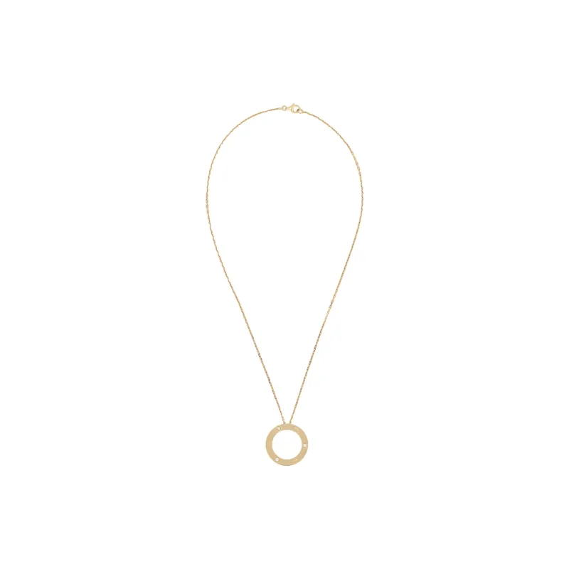 Cartier 2010s 18K Rose Gold Love Diamond Necklace-0