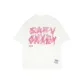 White (Pink Print)