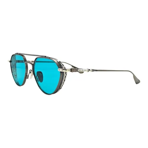 Chrome Hearts Titanium Aviator Sunglasses Men's Black