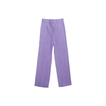 PLEATS PLEASE ISSEY MIYAKE Casual Pants Women's Purple