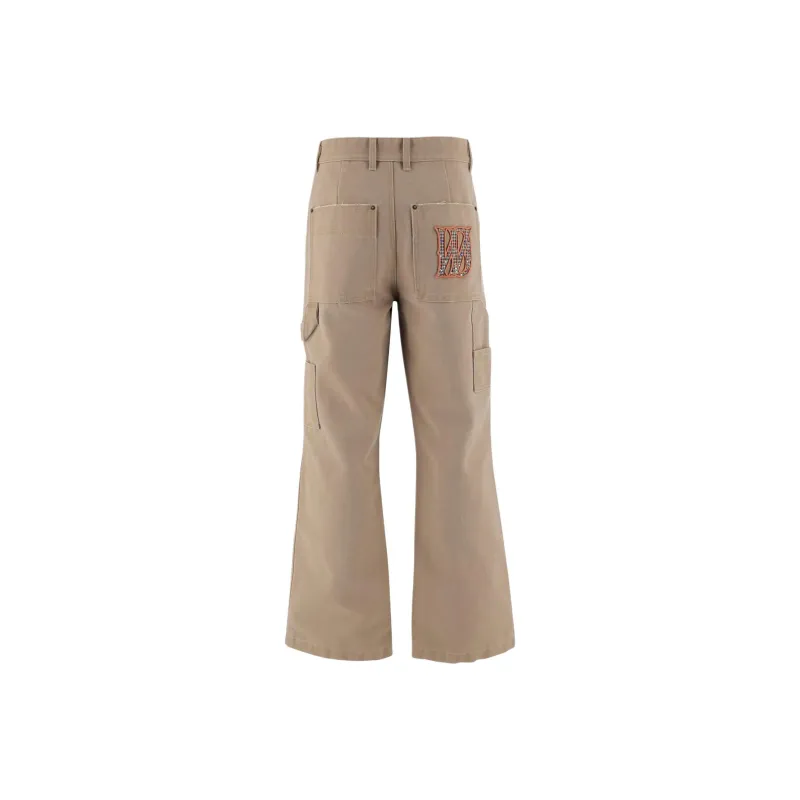 WE11DONE Casual Pants Men's Dark Beige-1