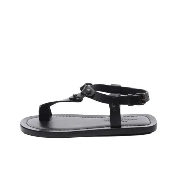 SAINT LAURENT Nu Pieds One Strap Sandals Women's Black