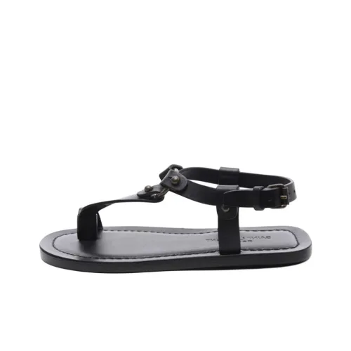SAINT LAURENT Nu Pieds One Strap Sandals Women's Black