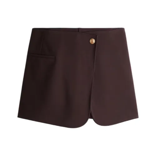 H&M Casual Shorts Women's Dark Brown