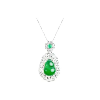 Clear Snow Ice Glutinous Necklaces Unisex