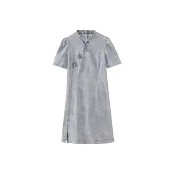 SHUIYUNJIAN Short Sleeved Dress Women's