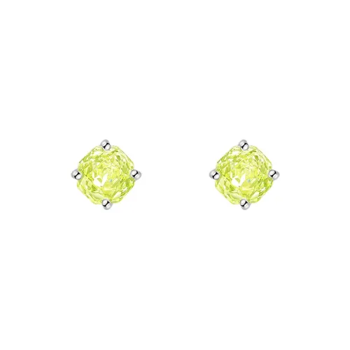 SHINE S925 Silver, Synthetic Cubic Zirconia Stud Earrings Women's