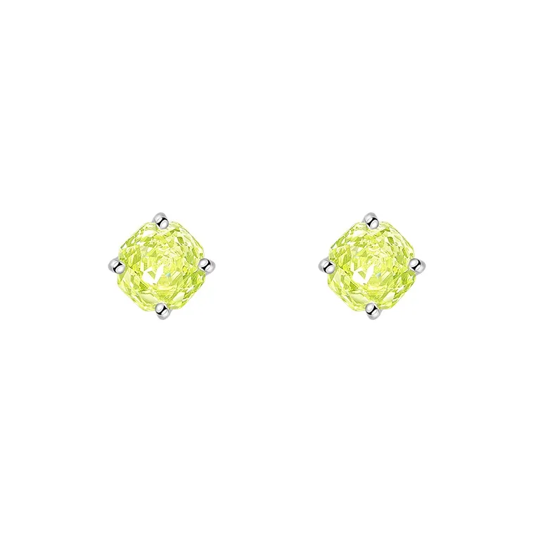 SHINE S925 Silver With Zircon Earrings Women's-0