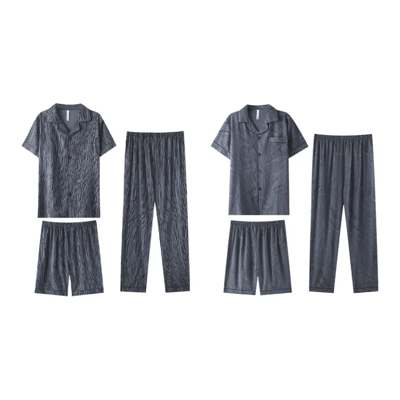 Cotton Gene Pajama Set Men's Combo Set-16