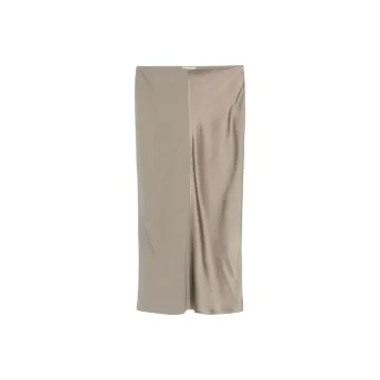 AMIPARIS Satin Midi Skirt