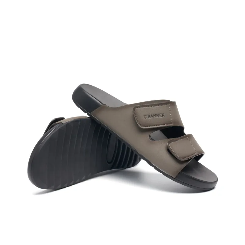 C°BANNER Quiet Slide Slippers Men's Gray-4