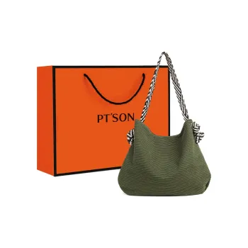 PT'SON Fabric Underarm Shoulder Bag Tote Regular Women's Green