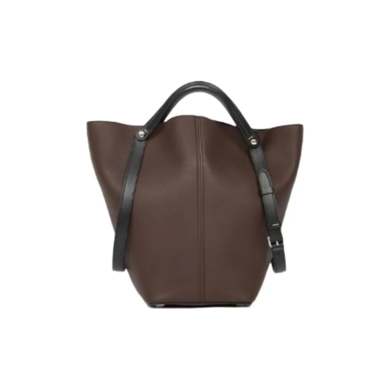 Maison Margiela Cow Leather Handbag Medium Size Women's Walnut-0