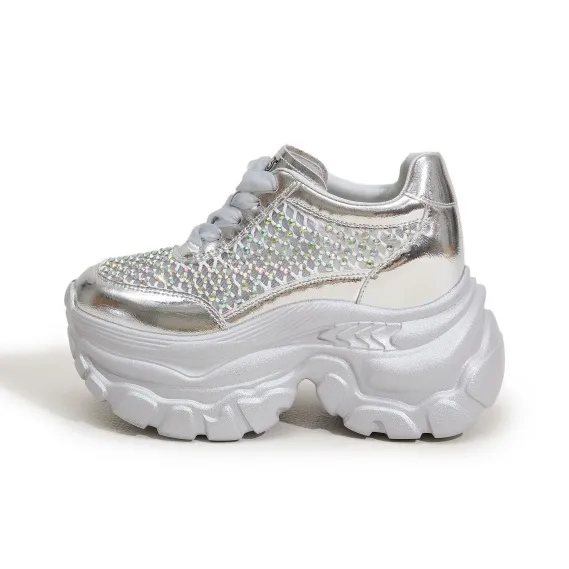 Milan Love Song Shock Absorbers With Abrasion Resistant And Slip Resistant Properties Low Top Chunky Sneakers Women's-7
