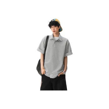 JASONWOOD Polo Shirts Unisex Heather Gray