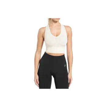 GYMSHARK Sport Vests Women's Soft White