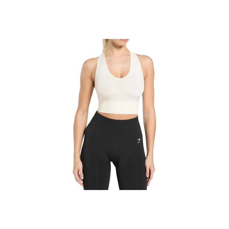 GYMSHARK Sport Vests Women's Soft White-0