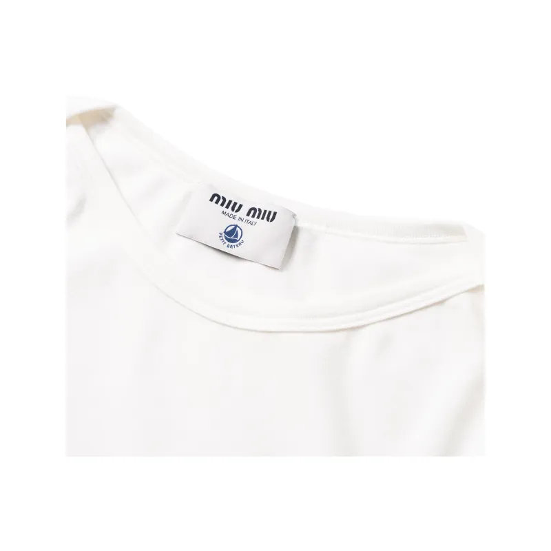 MIU MIU X Petit Bateau Jersey T shirt-5