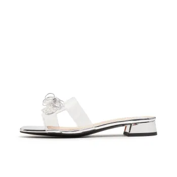 Joypeace Slip Resistant Slide Slippers Women's Silver