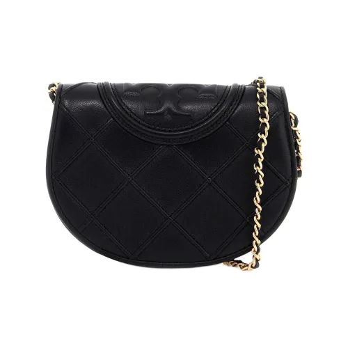 TORY BURCH Fleming Nappa Leather Shoulder Bag Crossbody Bag Mini Women's Black