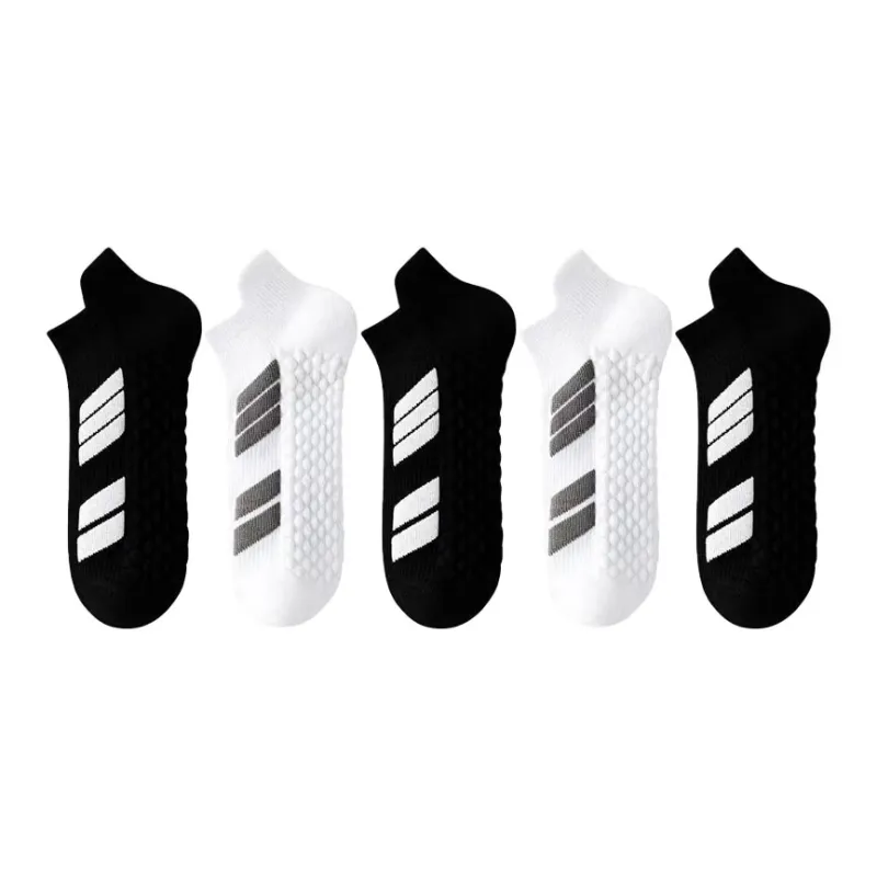 Gentle Welcome All Season All Basketball Socks Unisex Black White-8