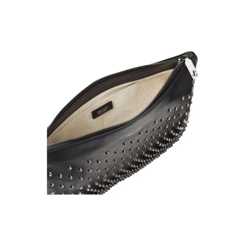 Jimmy Choo Derek Leather Clutch Bag-4
