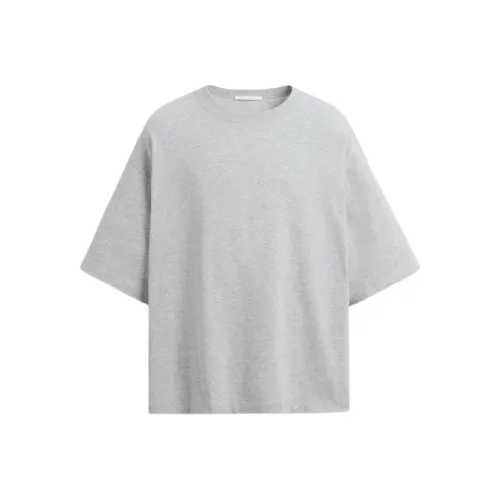 ZARA T Shirts Men Zebra Print Gray