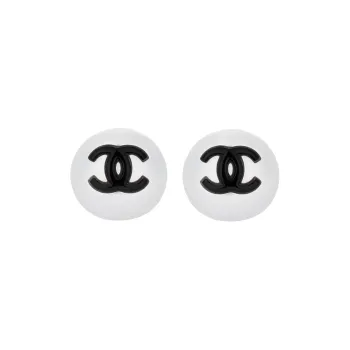 CHANEL 2001 Button Clip on Earrings