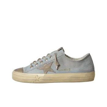 Golden Goose V Star Low Top Canvas Shoes Women's Light Blue