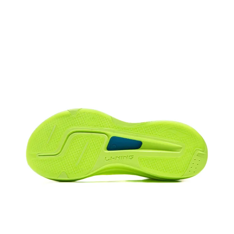 LiNing Anti Slip Wear Resistant Low Top Casual Running Shoes Men's Neon Bright Green-6