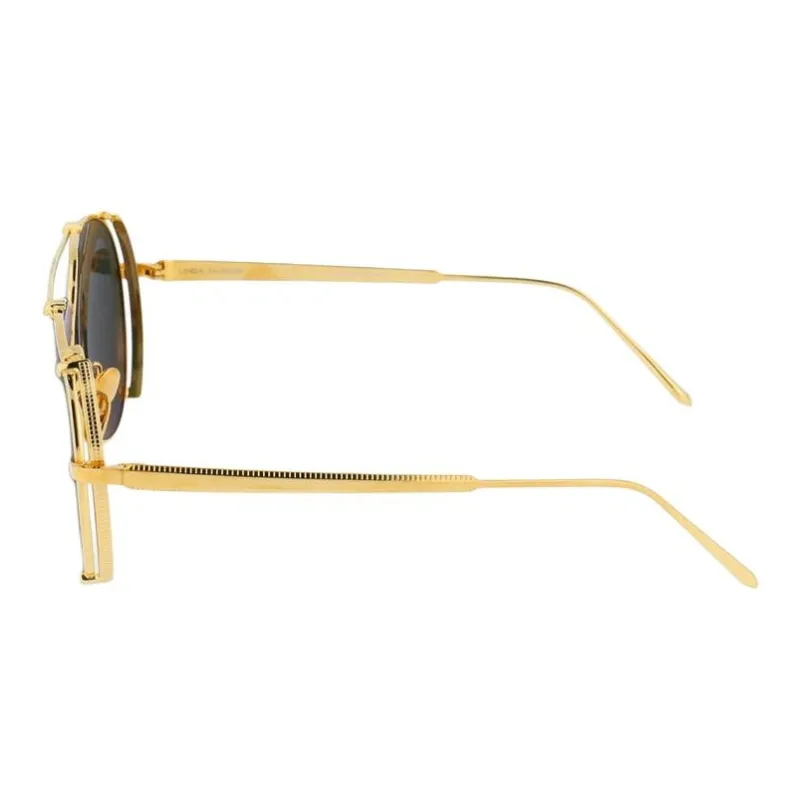 Linda Farrow Newman Aviator Frame Sunglasses-2