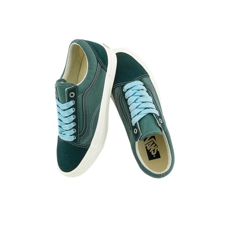 Vans LX OLD SKOOL Slip Resistant And Breathable Low Top Skateboard Shoes Unisex Green-2