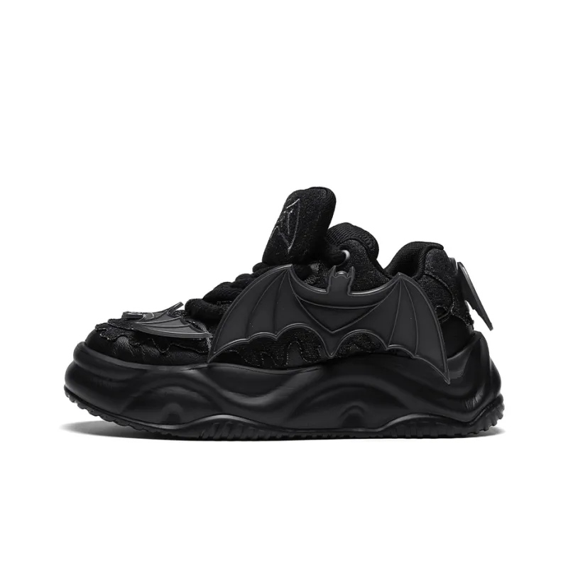 K 61 Cushioning, Wear Resistant Low Top Skateboard Shoes Unisex Black-0