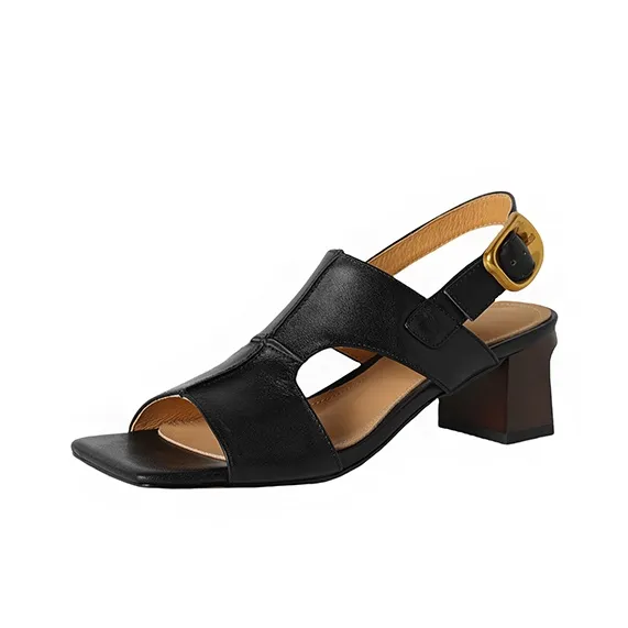 YIKEFEI One Strap Sandals Women's-0