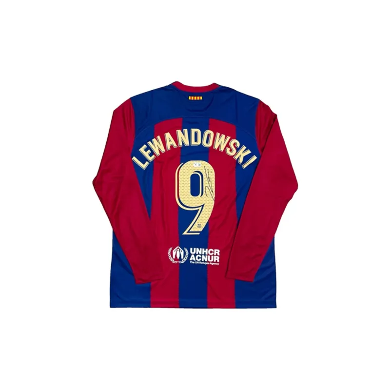 Three For Barcelona Team Jersey Exquisite Mounting, Outer Frame Approx. 65x85cm-1