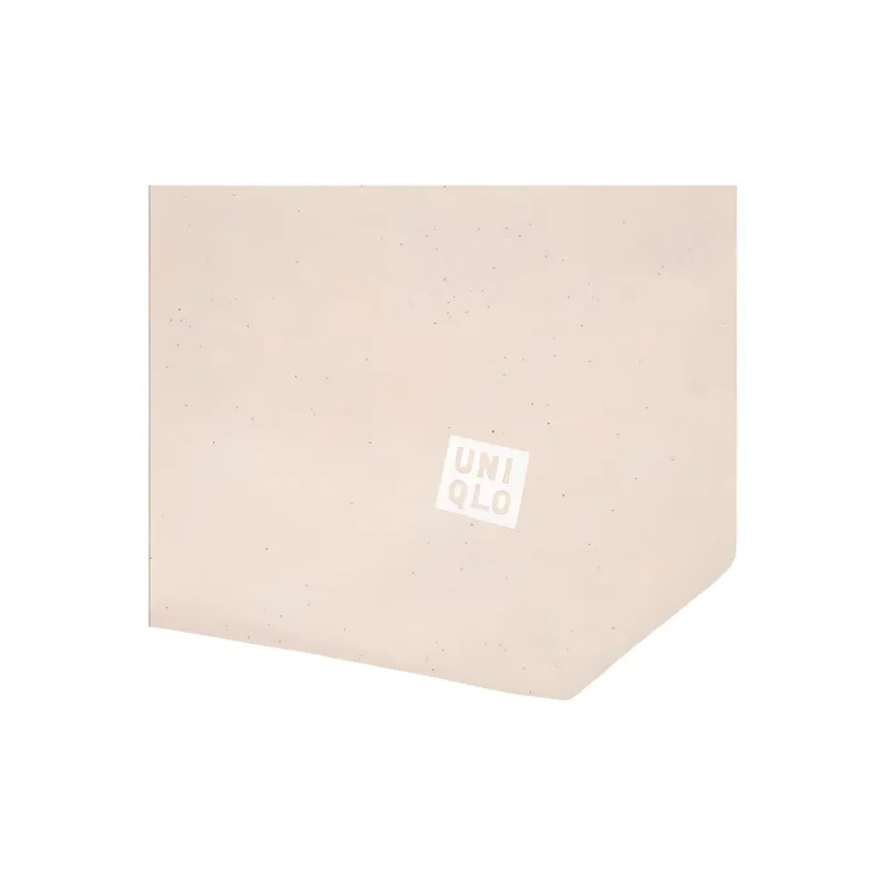 UNIQLO Canvas Canvas Bag Tote Bag Shopping Bag Handbag Large Size Unisex Beige-3