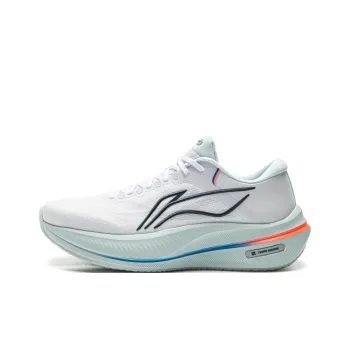 LiNing Height Increasing Cushioning And Abrasion Resistant Low Top Casual Running Shoes Men's Standard White