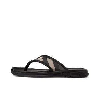 XIMO BULL Rubber Sole Odor Resistant Flip Flops Men's Black