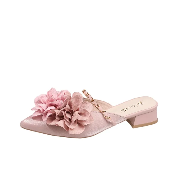 Dawei's House Rubber Sole Abrasion Resistant Slip Resistant Antibacterial Closed Toe Slippers Women's-6