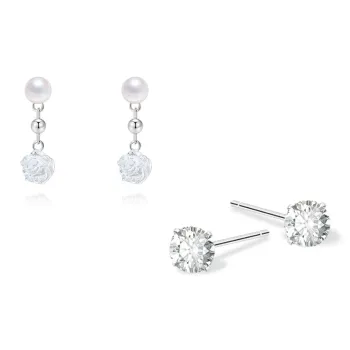 KUMET Sterling Silver Earrings Women's