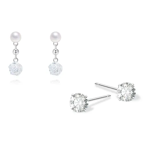 KUMET Sterling Silver Earrings Women's