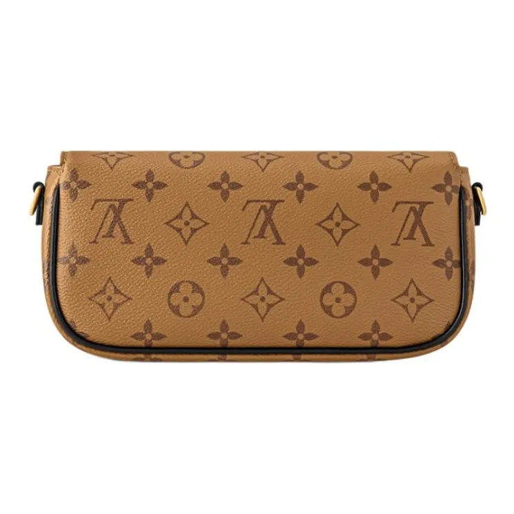 LOUIS VUITTON IVY Coated Canvas Baguette Bag, Shoulder Bag, Handbag Women's Brown-2