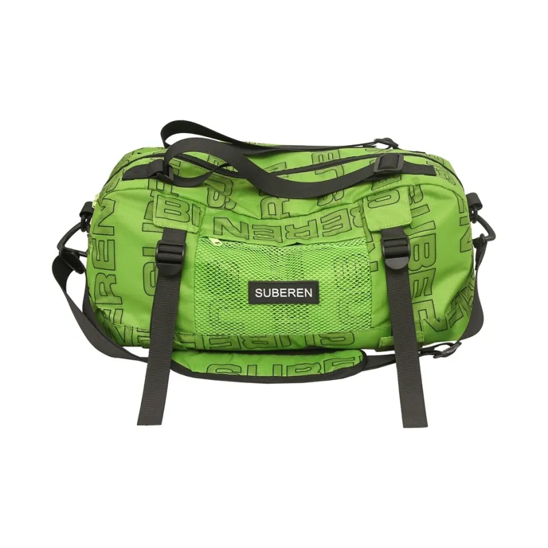 Moonshine Nylon Travel Bag Unisex Black/Ecru/Green/Yellow/Purple-6