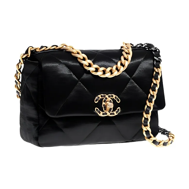 CHANEL 19Bag21K Winter Sheepskin Flap Bag, Shoulder Bag, Crossbody Bag, Handbag Women's Black-1