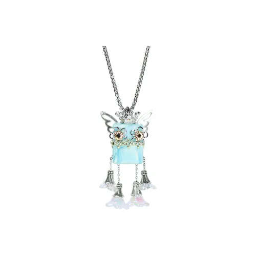 Wood Devil Alloy Necklaces Unisex
