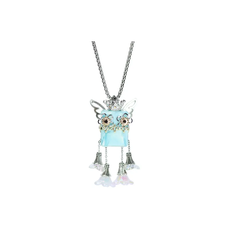 Wood Devil Alloy Necklaces Unisex-0