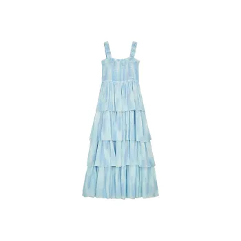 ELF SACK Slip Dresses Women's Glass Blue