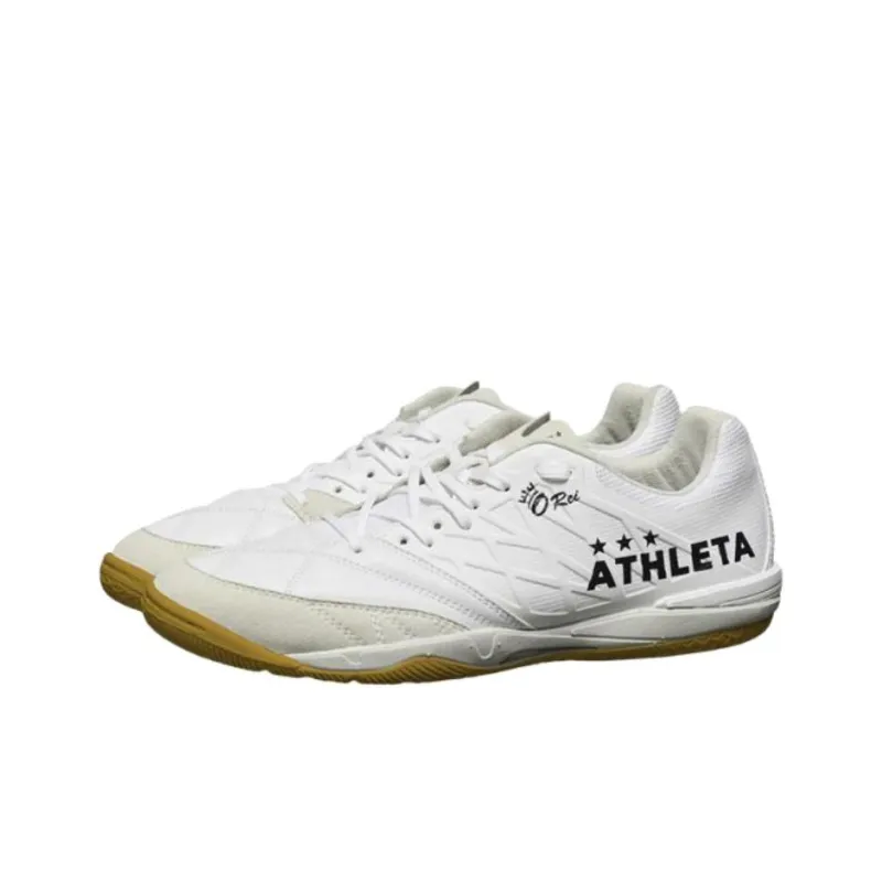 ATHLETA O REI Anti Slip Wear Resistant Soccer Shoes Men's White-1