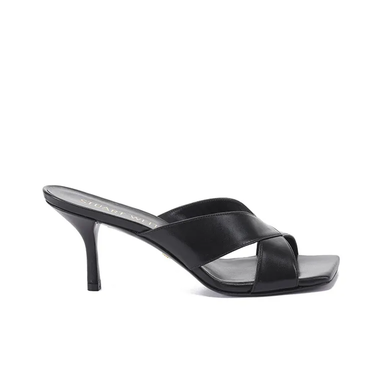 Stuart Weitzman/SW Slide Slippers 7.5cm Women's Black-1