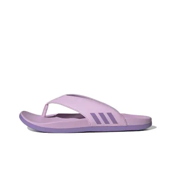 Adidas Adilette Abrasion Resistant Slip Resistant Flip Flops Women's Light Purple